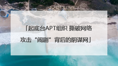 起底台APT组织 撕破网络攻击“闹剧”背后的阴谋网