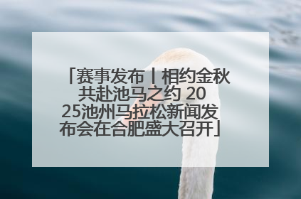 赛事发布丨相约金秋 共赴池马之约 2025池州马拉松新闻发布会在合肥盛大召开
