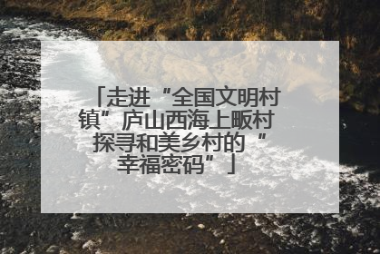 走进“全国文明村镇”庐山西海上畈村 探寻和美乡村的“幸福密码”
