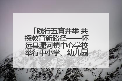 践行五育并举 共探教育新路径——怀远县淝河镇中心学校举行中小学、幼儿园班主任论坛活动