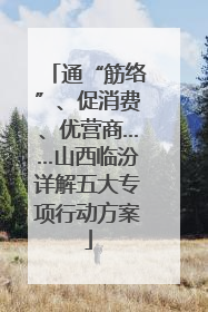 通“筋络”、促消费、优营商……山西临汾详解五大专项行动方案