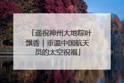 遥祝神州大地粽叶飘香｜重温中国航天员的太空祝福