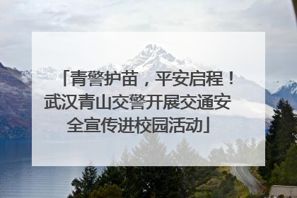 青警护苗，平安启程！武汉青山交警开展交通安全宣传进校园活动