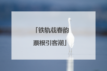 铁轨载春韵 票根引客潮