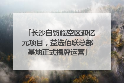 长沙自贸临空区迎亿元项目，益选佰联总部基地正式揭牌运营