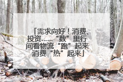 需求向好！消费、投资……“数”里行间看物流“跑”起来 消费“热”起来