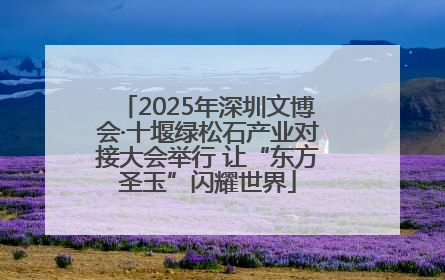 2025年深圳文博会·十堰绿松石产业对接大会举行 让“东方圣玉”闪耀世界