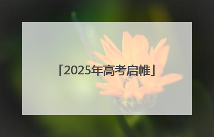 2025年高考启帷
