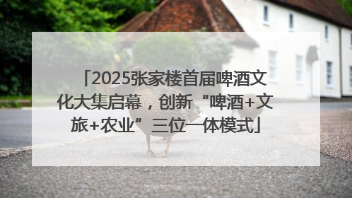 2025张家楼首届啤酒文化大集启幕，创新“啤酒+文旅+农业”三位一体模式