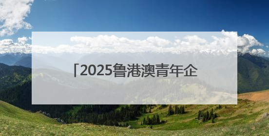 2025鲁港澳青年企业家交流会在香港举办