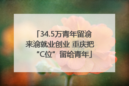 34.5万青年留渝来渝就业创业 重庆把“C位”留给青年