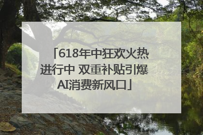 618年中狂欢火热进行中 双重补贴引爆AI消费新风口