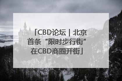 CBD论坛｜北京首条“限时步行街”在CBD商圈开街