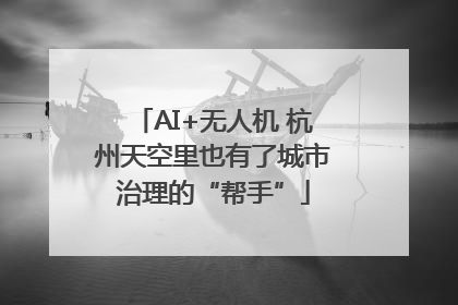 AI+无人机 杭州天空里也有了城市治理的“帮手”