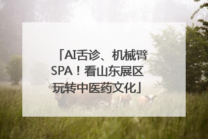 AI舌诊、机械臂SPA！看山东展区玩转中医药文化