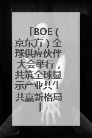 BOE（京东方）全球供应伙伴大会举行，共筑全球显示产业共生共赢新格局