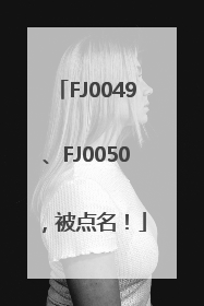 FJ0049、FJ0050，被点名！